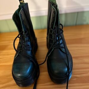 Doc Martens Jadon Green Vintage Womens 8 UK 6 RARE EUC in Original Box
